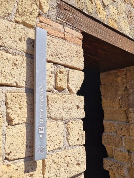 Entrada y estancias de las Termas Masculinas de Herculano, uno de los complejos de baños mejor conservados
